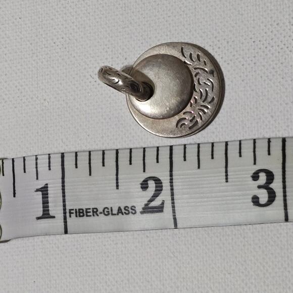 Silpada Sterling Silver Stamped 925‎ Filigree Charm Pendant Necklace - Picture 2 of 4